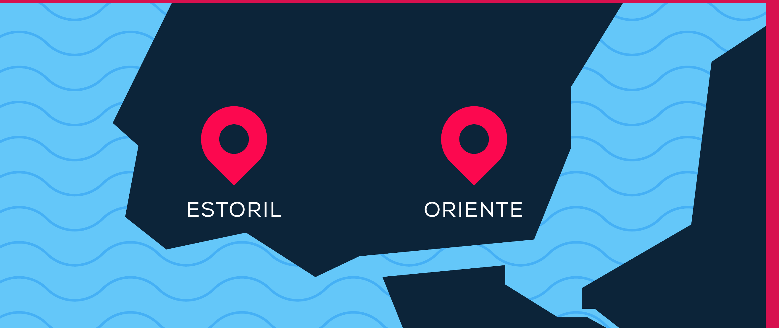 Mapa das lojas Grupo Time — Zome no Parque das Nações (Lisboa) e no Estoril
